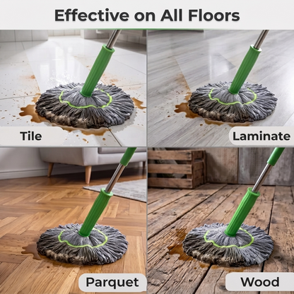 Blisella™ Pro Mop – Stainless Steel, Self-Wringing